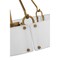 Nuvo Halter 4-Light Pendant, E26 60W -Natural Brass, White Fabric Shade 60/7691 - alternate 8